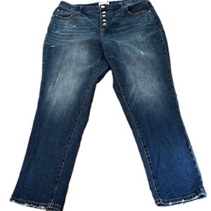 LANE Bryant curvy button fly jeans